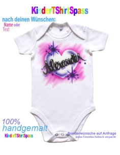 Geschenk zur Geburt Mädchen mit Herz und Namen