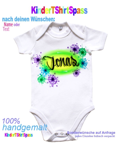 Baby Geschenk mit Namen Babybody