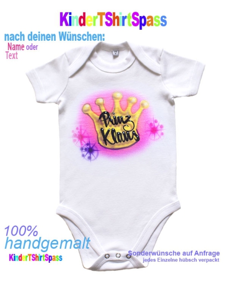 Besonderes Geschenk zur Geburt Baby Prinzessin mit Krone