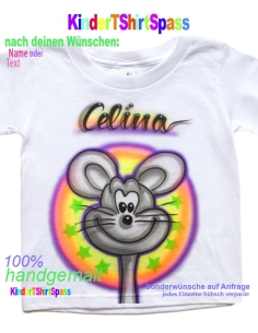 Baby Geschenk 1 Jahr Maus T-Shirt personalisiert