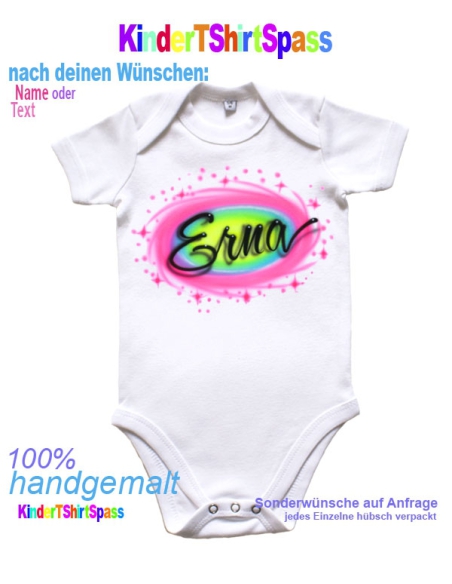 Personalisiertes Geschenk zur Geburt Baby Body Mädchen