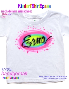 Kinder T-Shirt Mädchen Sternenwirbel personalisiert