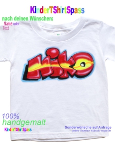 Geschenkideen für Kinder Graffiti T-Shirt personalisiert
