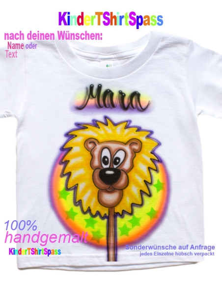 Mitbringsel für Kinder Cartoon Löwe mit Name