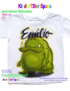 Monster Party Kinder T-Shirt mit Namen