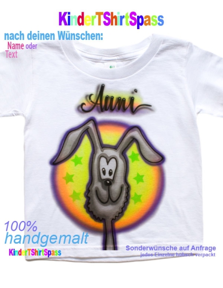 Bauernhof Geburtstag Hasen T-Shirt mit Namen