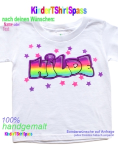 Für Kinder die schon alles haben Name in coolen Graffiti-Buchstaben
