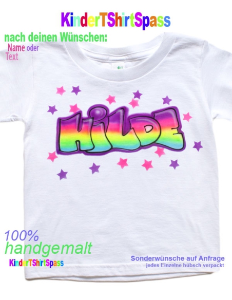 Für Kinder die schon alles haben Name in coolen Graffiti-Buchstaben