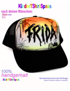 Halloween Geschenk Kinder Basecap Spinnen mit Namen
