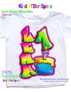 Erster Geburtstag Geschenkidee Einjähriges Graffiti Name