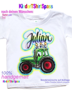 Traktor T-Shirt personalisiert Geburtstags Shirt