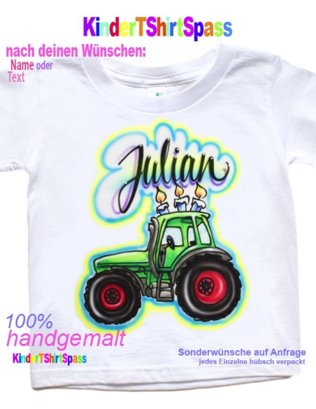 Traktor T-Shirt personalisiert Geburtstags Shirt