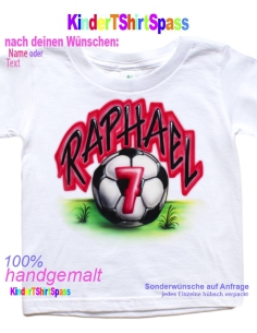 Personalisierte Fußball Geschenke Kinder Fußball T-Shirt