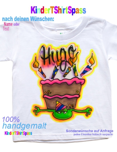 Geburtstagstorte Comic Frosch personalisiert