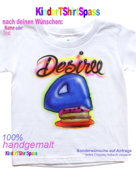 Geschenk für vierjährigen Jungen Geburtstags T-Shirt